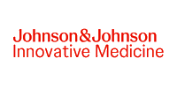 Johnson & Johnson Innovative Medicine logo in red text on a black background.